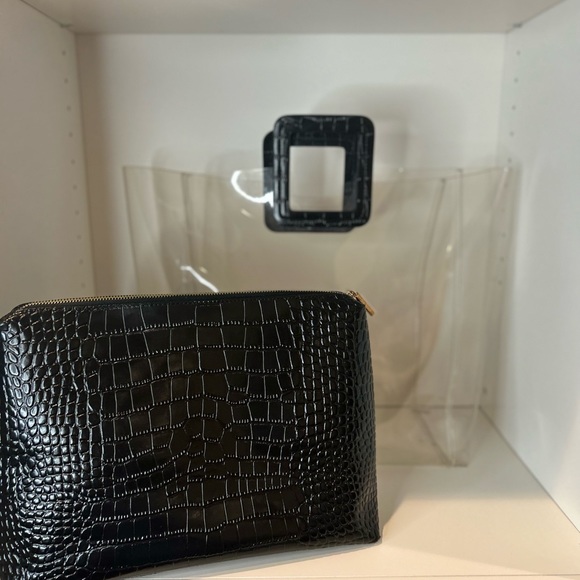 🔥🔥🔥AUTHENTIC CROCODILE Leather STAUD BAG with STAUD CLEAR TOTE!🔥🔥 - Picture 3 of 12